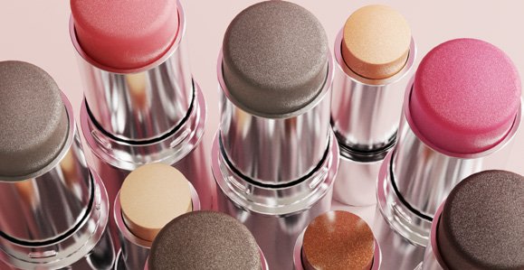 Sticks visage MoniAmori Sculpt & Lift, Blush & Kiss et Light & Go ouverts