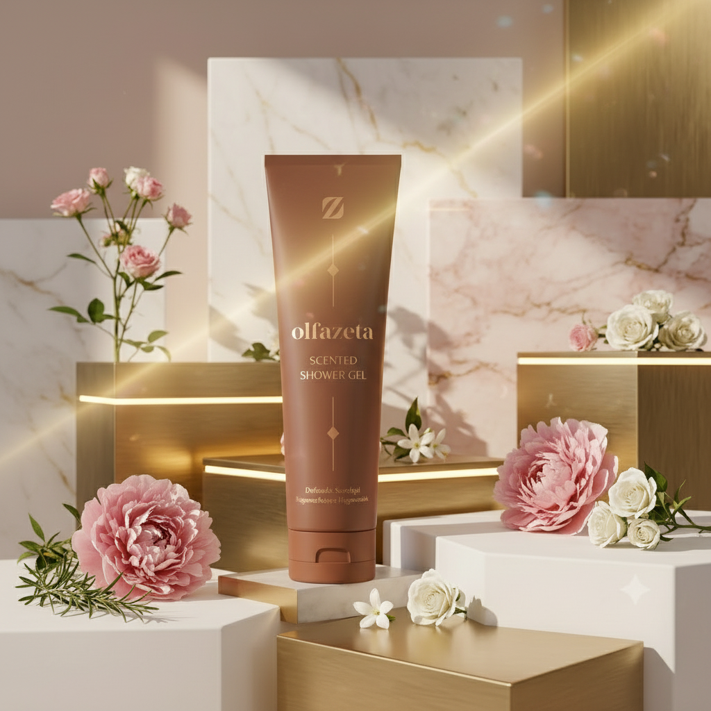 Flacon de Gel Douche Parfumé BSF042, gel douche parfumé — femme Flacon