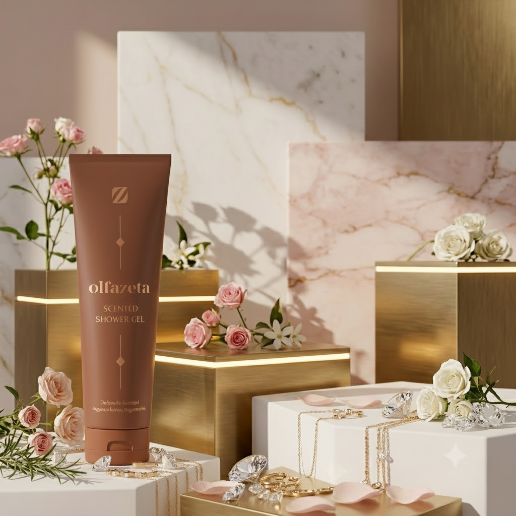 Flacon de Gel Douche Parfumé BSF051, gel douche parfumé — femme Flacon