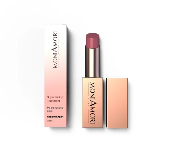 MoniAmori Supreme Lip Treatment — Strawberry — soin lèvres teinté multifonction